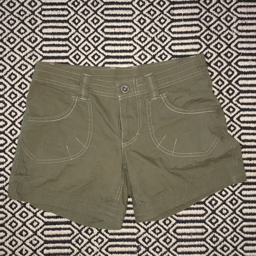 Kuhl  women’s quick dry hiking shorts - 2 - olive